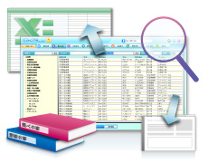 
カルテをリスト表示、検索・ソート・Excel※出力ができる　