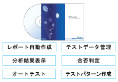 〜制御用ソフトウェア〜自動的にレポートを作成、合否判定が可能